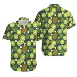 Tropical Kiwi Hawaiian Shirt, Fruit All Over Print Aloha Beach Shirt, Men_s Hawaiian Shirt Gift For Your Girlfriend Boyfriend Gift For Love Gift For Friend Best Valentine Present Holiday Gift