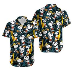 Tropical Snoopy Summer Time Hawaiian Shirt Gift For Your Girlfriend Boyfriend Gift For Love Gift For Friend Best Valentine Present Holiday Gift