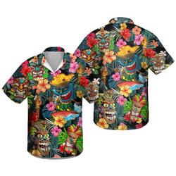 Tropical Tiki Hawaiian Shirts Gift For Your Girlfriend Boyfriend Gift For Love Gift For Friend Best Valentine Present Holiday Gift