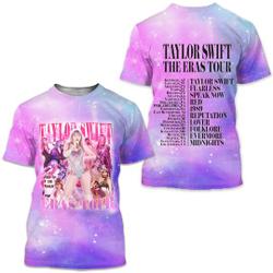 Ts the Eras Tour T-Shirt, Eras Tour 2023 Shirt, Midnights Album 3D Shirt Meaningful Gift For Family Gift For Boyfriend Valentine Gift