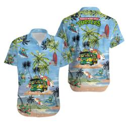 Turtles Teenage Mutant Ninja Hawaiian Shirt Gift For Your Girlfriend Boyfriend Gift For Love Gift For Friend Best Valentine Present Holiday Gift