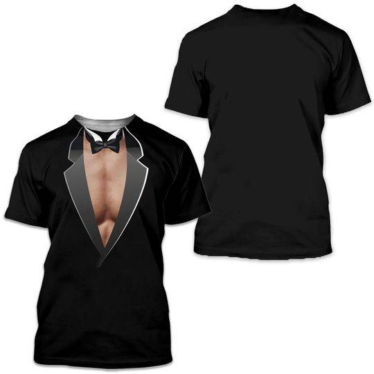 Tuxedo Muscles Mens T-Shirt Meaningful Gift For Family Gift For Boyfriend Valentine Gift