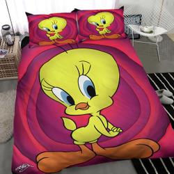 Tweety Bedding Set Home DecorGift For Your Girlfriend Boyfriend Gift For Love Gift For Friend Best Valentine Present Holiday Gift