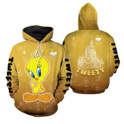 Tweety Bird 3D Printed Hoodie