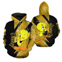 Tweety Hoodie, Hoodies For Women, Personalized Hoodie, Tweety Bird Unisex Hoodie