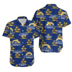 Twisted Tea Hawaiian Coconut Island Pattern Hawaiian Shirt Gift For Your Girlfriend Boyfriend Gift For Love Gift For Friend Best Valentine Present Holiday Gift