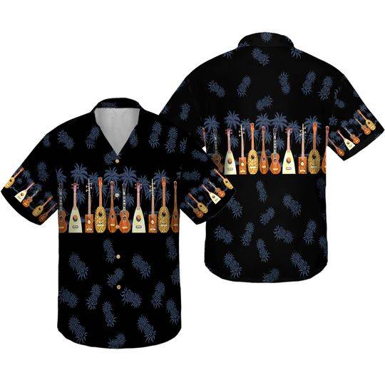 Ukulele Chest Band Hawaiian Shirt Gift For Your Girlfriend Boyfriend Gift For Love Gift For Friend Best Valentine Present Holiday Gift