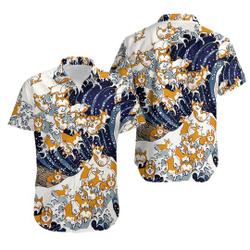 Unisex Corgi Hawaiian Shirt Gift For Your Girlfriend Boyfriend Gift For Love Gift For Friend Best Valentine Present Holiday Gift