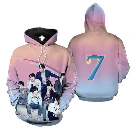 BTS 3D Hoodie, BTS Forever, BTS Hoodie