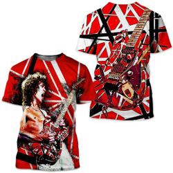 van Shirt 3D, Rock Band Shirt 3D ,Music Lovers ,Vintage 90's Shirt, All Over Shirt, 3D Custom T-Shirt Meaningful Gift For Family Gift For Boyfriend Valentine Gift