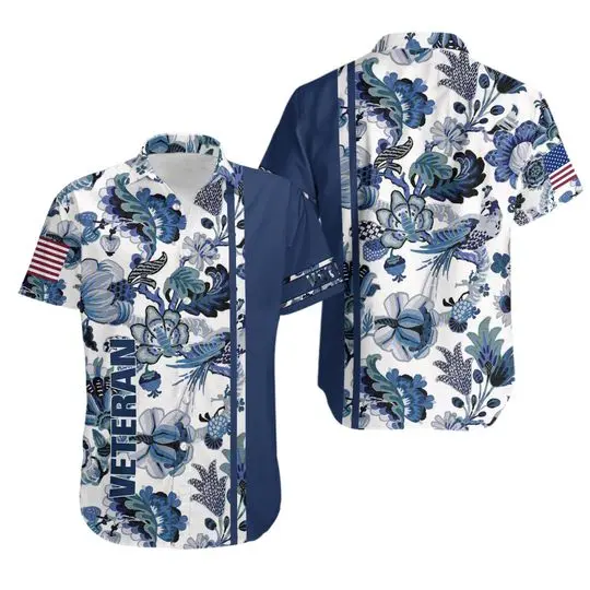 Veteran Hawaiian Shirt, Army Hawaiian Shirt Gift For Your Girlfriend Boyfriend Gift For Love Gift For Friend Best Valentine Present Holiday Gift