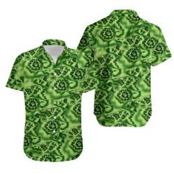 Vintage 1960s 'Ui Maikai' Green Compass Hawaiian Shirt Gift For Your Girlfriend Boyfriend Gift For Love Gift For Friend Best Valentine Present Holiday Gift