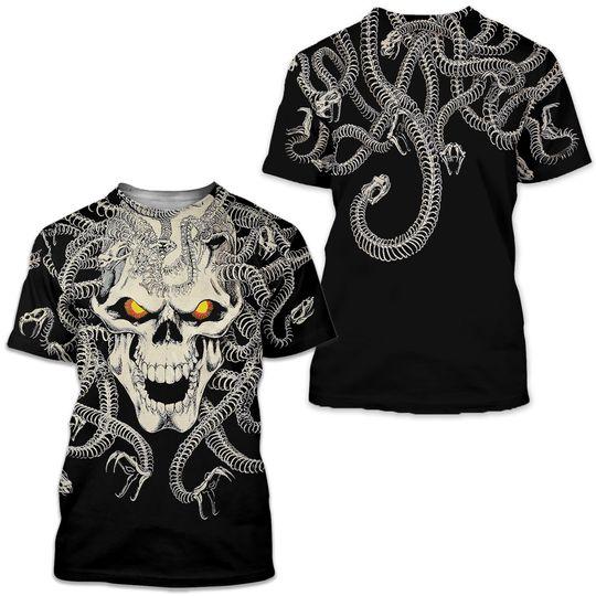 Vintage 1993 Liquid Blue Medusa Skulls Shirt Meaningful Gift For Family Gift For Boyfriend Valentine Gift