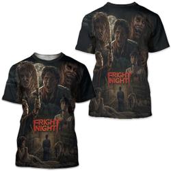 Vintage 3D Fright Night Horror Movie 3D Shirt Meaningful Gift For Family Gift For Boyfriend Valentine Gift