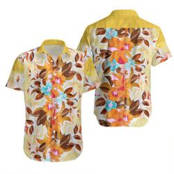 Vintage 60s Men's 'Reef' Barkcloth Hawaiian Shirt Gift For Your Girlfriend Boyfriend Gift For Love Gift For Friend Best Valentine Present Holiday Gift