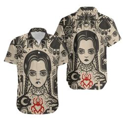 Vintage Addams Wednesday Hawaii Shirt Gift For Your Girlfriend Boyfriend Gift For Love Gift For Friend Best Valentine Present Holiday Gift