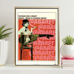 Vintage Cabaret film art. Premium Matte Vertical Poster Meaningful Gift For Family Gift For Boyfriend Valentine Gift Birthday Gift Holiday Gift