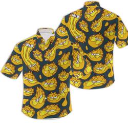 Vintage Garfield Hawaiian Shirt Gift For Your Girlfriend Boyfriend Gift For Love Gift For Friend Best Valentine Present Holiday Gift