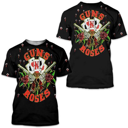 vintage Gun n roses t-shirt 90's style Meaningful Gift For Family Gift For Boyfriend Valentine Gift