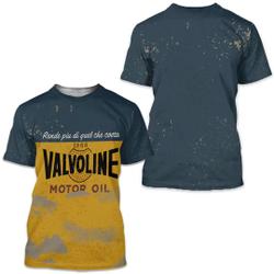 Vintage Men's Valvoline Engine Motor Oil Motorcycles 3D T-shirt Meaningful Gift For Family Gift For Boyfriend Valentine Gift