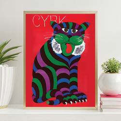 Vintage Polish CYRK Poster Premium Matte Vertical Poster Meaningful Gift For Family Gift For Boyfriend Valentine Gift Birthday Gift Holiday Gift