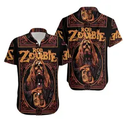 Vintage Rob Zombie 3D All Over Print Hawaiian Shirt Gift For Your Girlfriend Boyfriend Gift For Love Gift For Friend Best Valentine Present Holiday Gift