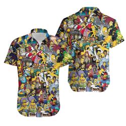 Vintage Simpsons Hawaiian Shirt Gift For Your Girlfriend Boyfriend Gift For Love Gift For Friend Best Valentine Present Holiday Gift