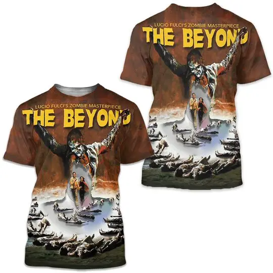 Vintage The Beyond 1981 Italian Southern Gothic Supernatural Horror 3D T Shirt Meaningful Gift For Family Gift For Boyfriend Valentine Gift