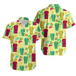 Vintage The Stay Golden Tiki Statue Hawaiian Shirts Gift For Your Girlfriend Boyfriend Gift For Love Gift For Friend Best Valentine Present Holiday Gift