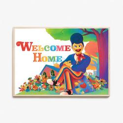 Wally Darling Welcome Home Poster Meaningful Gift For Family Gift For Boyfriend Valentine Gift Birthday Gift Holiday Gift