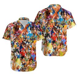 Walt Disney Characters Disney Hawaiian Shirt Gift For Your Girlfriend Boyfriend Gift For Love Gift For Friend Best Valentine Present Holiday Gift