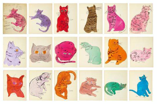 Warhol Cats Poster Meaningful Gift For Family Gift For Boyfriend Valentine Gift Birthday Gift Holiday Gift