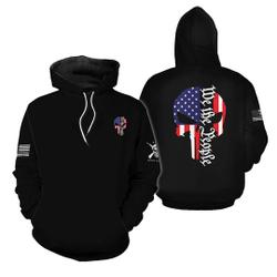 We the People Punisher Skull Hoodie | Punisher| We the people | 2nd amendment 3D Hoodie