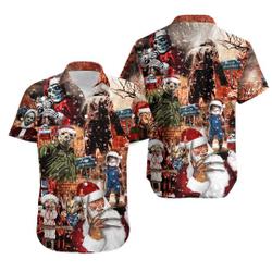 We Wish a Scary Christmas Hawaiian Shirt Gift For Your Girlfriend Boyfriend Gift For Love Gift For Friend Best Valentine Present Holiday Gift