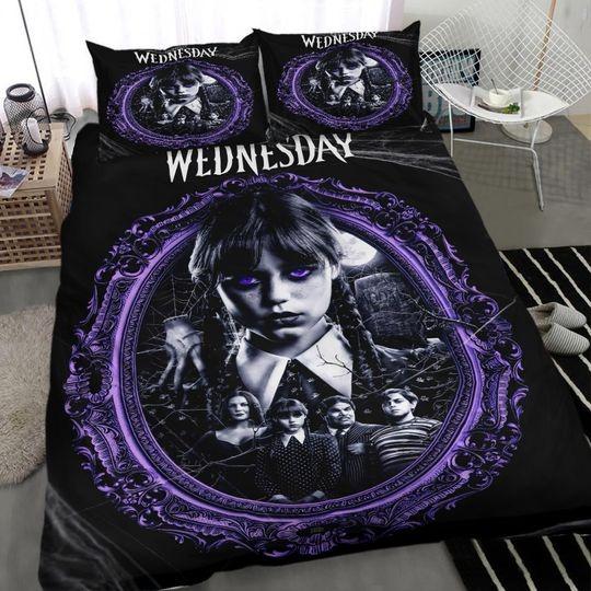 Wednesday Addams Duvet, Wednesday Bedding set twin, queen, king sizesGift For Your Girlfriend Boyfriend Gift For Love Gift For Friend Best Valentine Present Holiday Gift