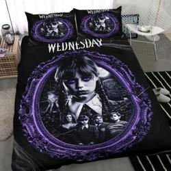 Wednesday Addams Duvet, Wednesday Bedding set twin, queen, king sizesGift For Your Girlfriend Boyfriend Gift For Love Gift For Friend Best Valentine Present Holiday Gift