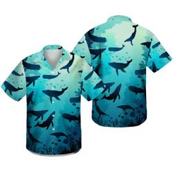 Whale Hawaiian Shirt, Funny Whale Shirt Gift For Your Girlfriend Boyfriend Gift For Love Gift For Friend Best Valentine Present Holiday Gift