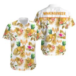 Whataburger Tropical Flower Aloha Hawaiian Shirts Gift For Your Girlfriend Boyfriend Gift For Love Gift For Friend Best Valentine Present Holiday Gift