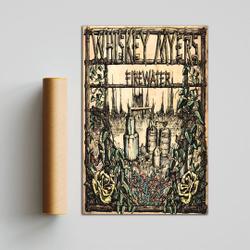Whiskey Myers Firewater Premium Matte Vertical Poster Meaningful Gift For Family Gift For Boyfriend Valentine Gift Birthday Gift Holiday Gift