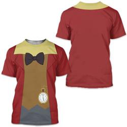 White Rabbit Costume 3D T-Shirt Meaningful Gift For Family Gift For Boyfriend Valentine Gift