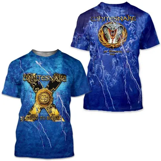 Whitesnake Fens Rock Band Metal Band 3D T-shirt Meaningful Gift For Family Gift For Boyfriend Valentine Gift