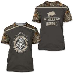 Wild Boar Hunting Camo T-shirt Meaningful Gift For Family Gift For Boyfriend Valentine Gift