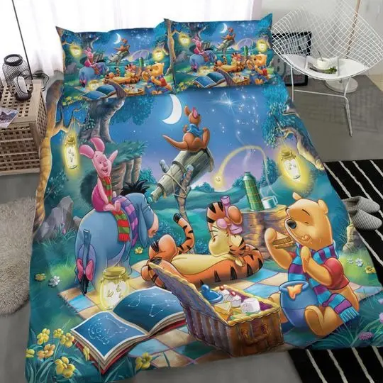 Winnie The Pooh Bedding Set Gift For Your Girlfriend Boyfriend Gift For Love Gift For Friend Best Valentine Present Holiday Gift