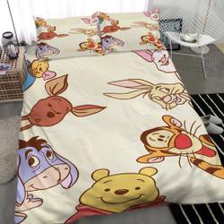 Winnie The Pooh Bedding Set Home DecorGift For Your Girlfriend Boyfriend Gift For Love Gift For Friend Best Valentine Present Holiday Gift
