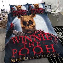 Winnie The Pooh Blood And Honey Bedding Duvet Cover Set Gift For Your Girlfriend Boyfriend Gift For Love Gift For Friend Best Valentine Present Holiday Gift