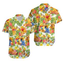 Winnie the Pooh Vacation Hawaiian Shirt, Disneyland Summer Aloha Shirt Gift For Your Girlfriend Boyfriend Gift For Love Gift For Friend Best Valentine Present Holiday Gift