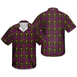 Yoshikage Kira Killer Queen Jojos Bizarre Adventure Button Up Hawaiian Shirt Gift For Your Girlfriend Boyfriend Gift For Love Gift For Friend Best Valentine Present Holiday Gift