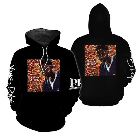 Young Dolph Thinkin Out Loud 3D Hoodie