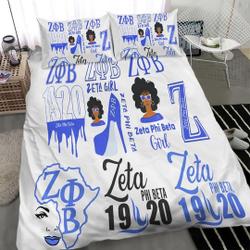 Zeta Phi Beta Lightweight Bedding Set Gift For Your Girlfriend Boyfriend Gift For Love Gift For Friend Best Valentine Present Holiday Gift