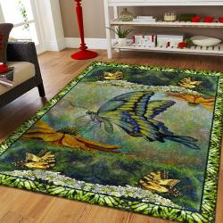 3D Butterfly Area Rug Living Room Rug Home Decor Ofd 190908